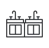 Double Sinks in Bath icon